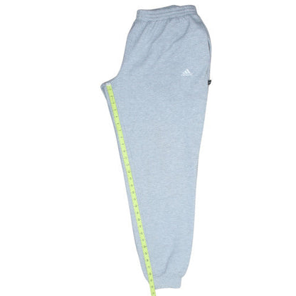 Adidas Men's Grey Fleece Jogger Sweatpants Size L Regular Fit