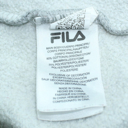 Fila Womens Grey XL Crew Neck Pullover Sweatshirt Classic Logo
