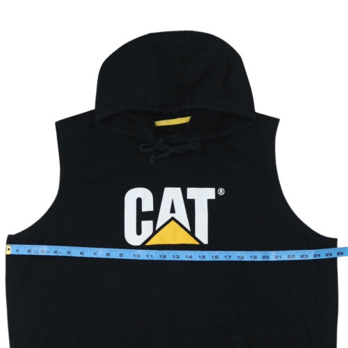 Caterpillar Men's Black 2XL Sleeveless Hooded T-Shirt