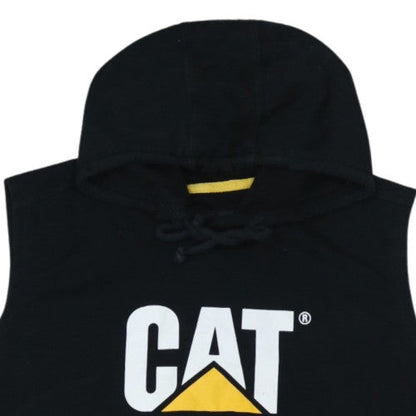 Caterpillar Men's Black 2XL Sleeveless Hooded T-Shirt