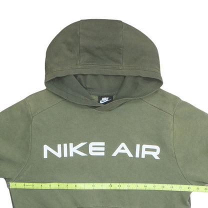 Nike Men's Green Pullover Hoodie Air Logo Size S