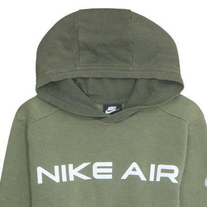 Nike Men's Green Pullover Hoodie Air Logo Size S