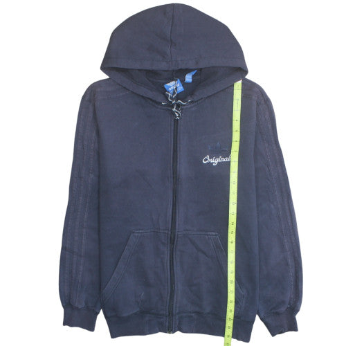 adidas Men's Blue Full Zip Hoodie Originals Logo Size M