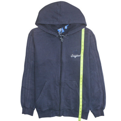 adidas Men's Blue Full Zip Hoodie Originals Logo Size M