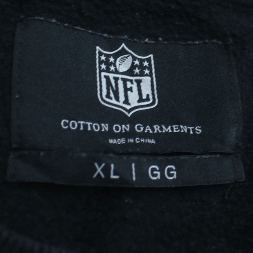 NFL Raiders Men's Black XL Fleece Pullover Sweatshirt