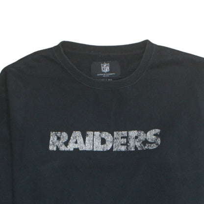 NFL Raiders Men's Black XL Fleece Pullover Sweatshirt