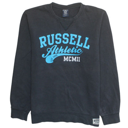Russell Athletic Men's Black Small Crew Neck Pullover Sweatshirt