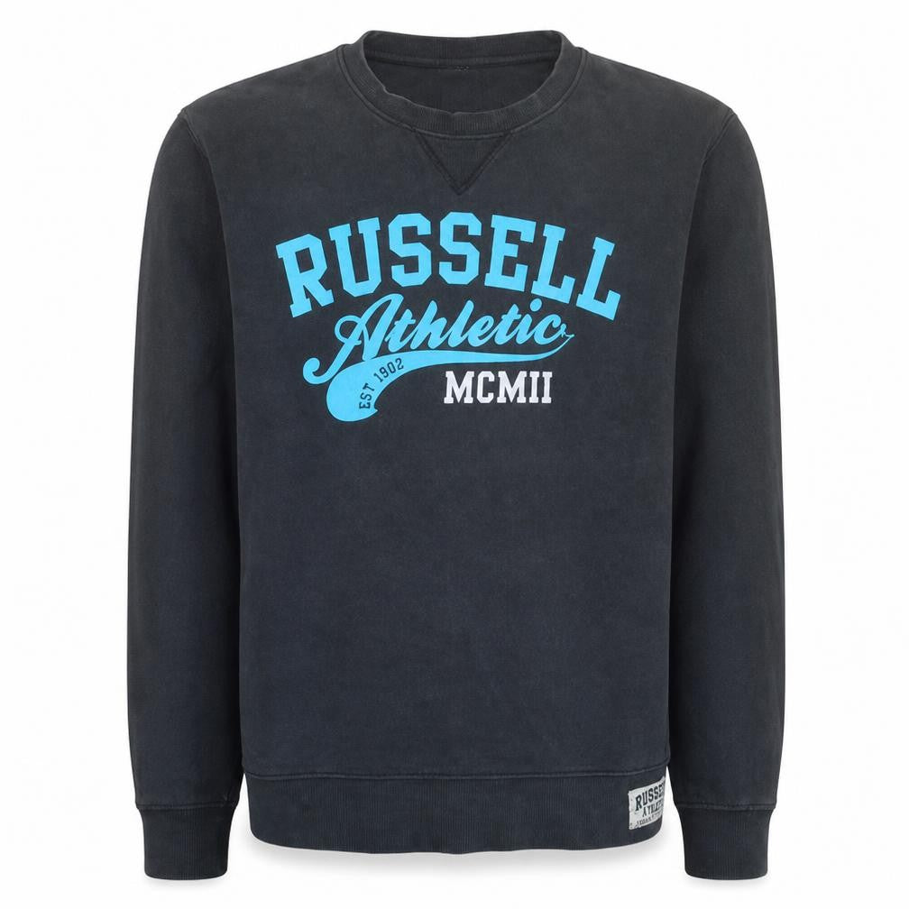 Russell Athletic Men's Black Small Crew Neck Pullover Sweatshirt