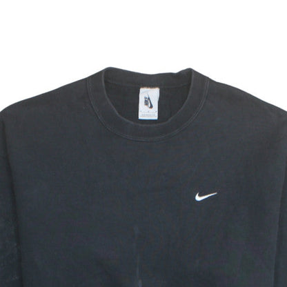 Nike Men's Black Fleece Crew Neck Pullover Sweatshirt M