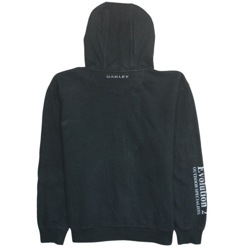 Oakley Men Black Full Zip Hoodie Size S Fleece Outdoor Sportswear