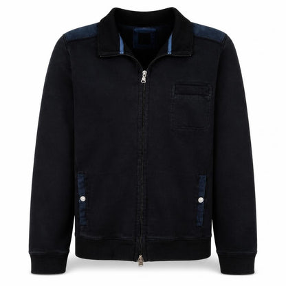 Hugo Boss Mens Black Full Zip Sweatshirt L Classic Fit