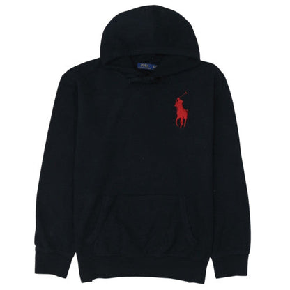 Ralph Lauren Men’s Black XL Pullover Hoodie Embroidered Logo