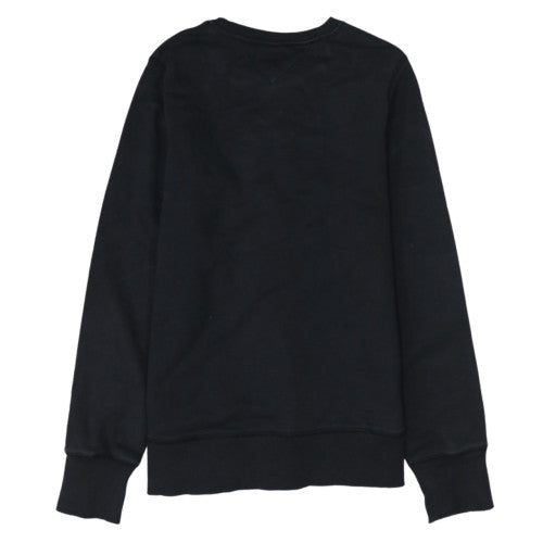 Tommy Hilfiger Denim Men's Black Cotton Crew Neck Sweatshirt S