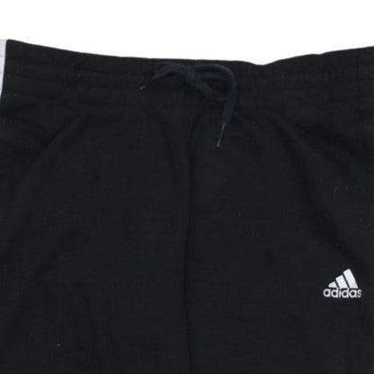 Adidas Men's Black M Jogger Track Pants with Drawstring Waist