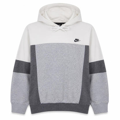 Nike Womens Grey & White Pullover Hoodie L Cotton Blend Casual
