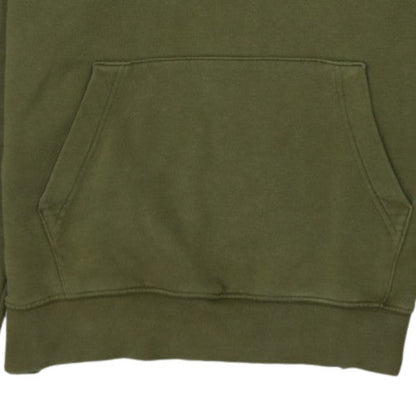 Nike Women Khaki Pullover Hoodie M Tall Cotton Blend Fleece