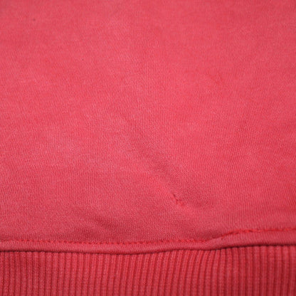 Nike Womens Red Pullover Hoodie L Cotton Blend Casual Sweatshirt