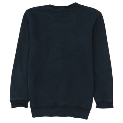 Adidas Womens Black Size M Pullover Sweatshirt Football Logo Crew Neck