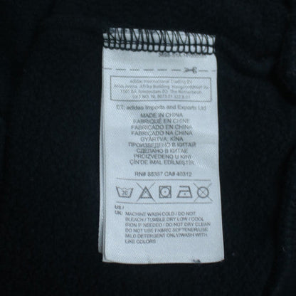 Adidas Womens Black Size M Pullover Sweatshirt Football Logo Crew Neck