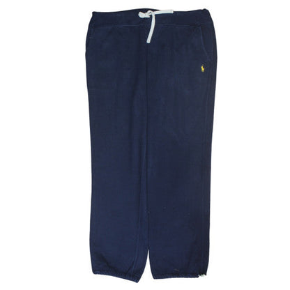 Ralph Lauren Men's Blue XL Fleece Sweatpants with Drawstring Waist