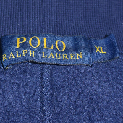 Ralph Lauren Men's Blue XL Fleece Sweatpants with Drawstring Waist