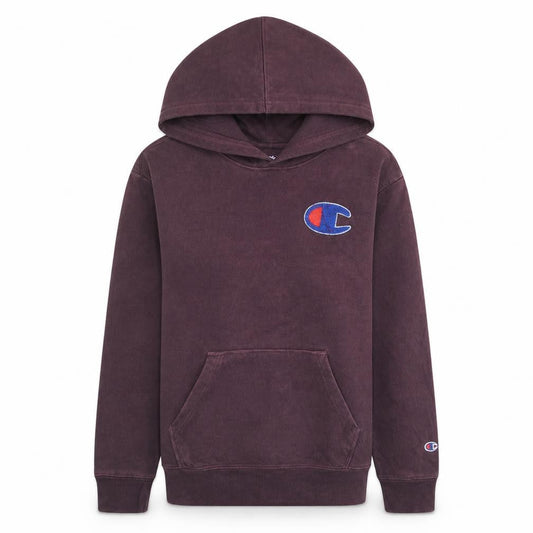 Champion Womens Burgundy Hoodie L Cotton Pullover Casual Sweatshirt