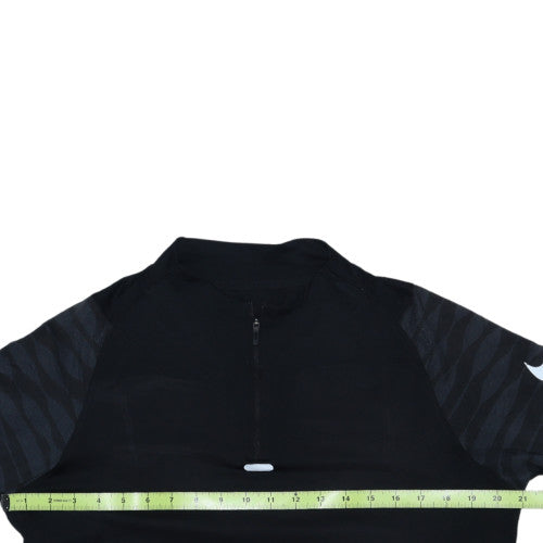 Nike Women’s Black Dri-Fit 1/4 Zip Long Sleeve Running Top L