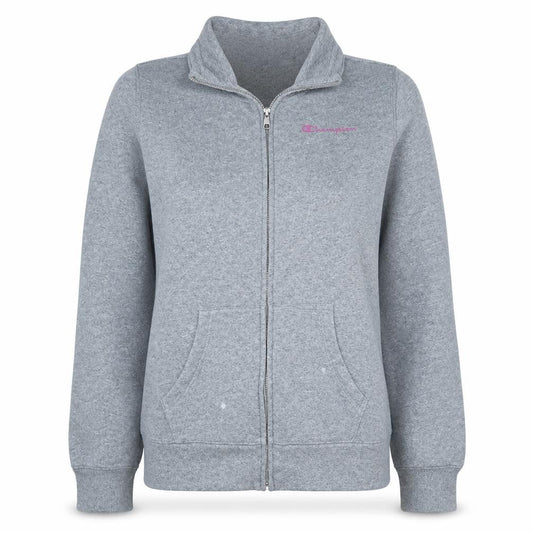 Champion Womens Grey Full Zip Sweatshirt Medium Hooded Style