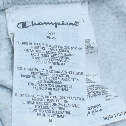 Champion Womens Grey Full Zip Sweatshirt Medium Hooded Style