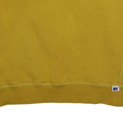 Russell Athletic Men's Yellow Large Crew Neck Pullover Sweatshirt