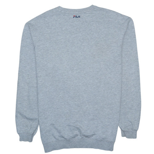 Fila Men's Grey Crew Neck Pullover Sweatshirt Size M