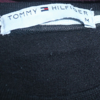 Tommy Hilfiger Men's Black Crew Neck Sweatshirt M Embroidered Logo