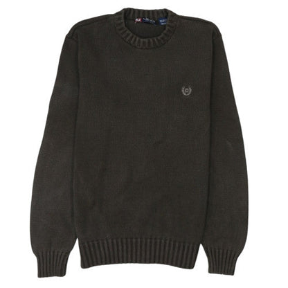 Chaps Men's Brown Cotton Crew Neck Pullover Jumper Size M
