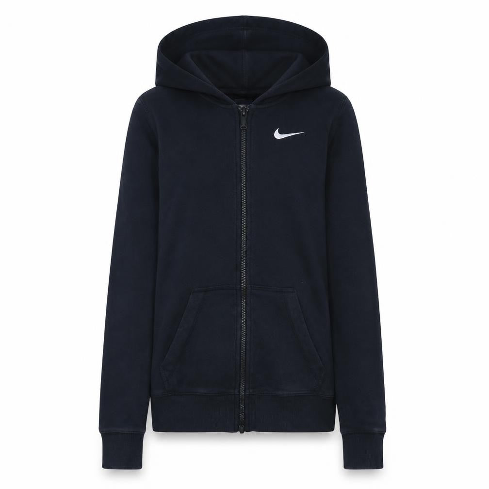Nike Womens Black XS Full Zip Hoodie Cotton Blend