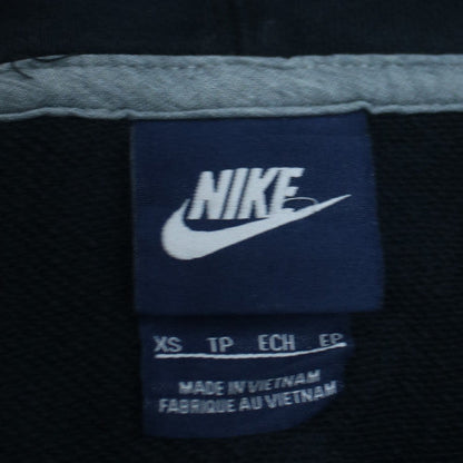 Nike Womens Black XS Full Zip Hoodie Cotton Blend