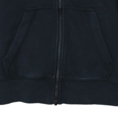 Nike Womens Black XS Full Zip Hoodie Cotton Blend
