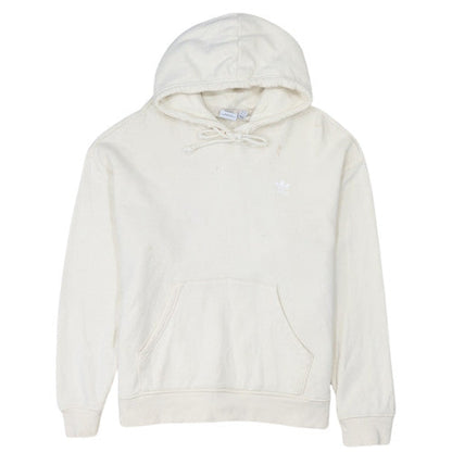 Adidas Women Ivory Graphic Print Pullover Hoodie UK 12