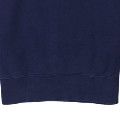 Champion Men Blue Logo Crew Neck Pullover Sweatshirt Size S