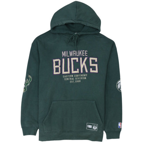 NBA Men’s Green Milwaukee Bucks Pullover Hoodie Size L
