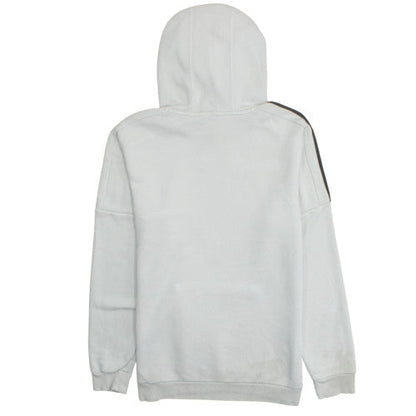 Adidas Boys White Pullover Hoodie Size 13-14 Years Cotton Blend