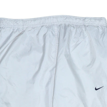 Nike Men's White XL Track Pants with Red Side Stripe