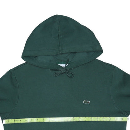 Lacoste Men's Green Classic Fit Pullover Hoodie Size S