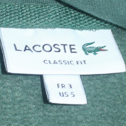 Lacoste Men's Green Classic Fit Pullover Hoodie Size S