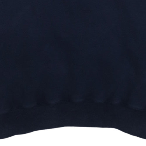 Adidas Men’s Blue L Pullover Sweatshirt Vintage Embroidered Logo
