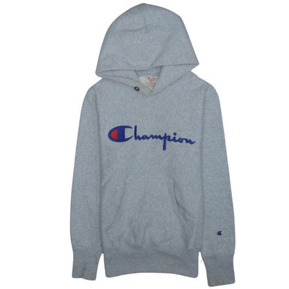 Champion Men's Grey Small Pullover Hoodie Reverse Weave Logo