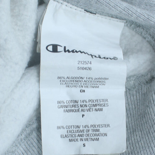 Champion Men's Grey Small Pullover Hoodie Reverse Weave Logo