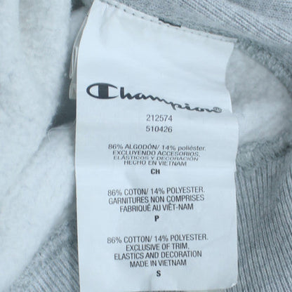 Champion Men's Grey Small Pullover Hoodie Reverse Weave Logo