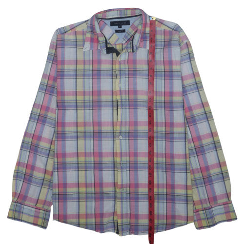Tommy Hilfiger Men's Multicoloured Plaid Button-Up Shirt XL