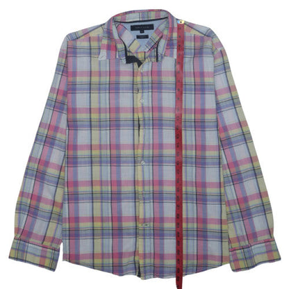 Tommy Hilfiger Men's Multicoloured Plaid Button-Up Shirt XL