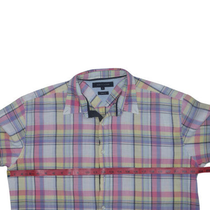 Tommy Hilfiger Men's Multicoloured Plaid Button-Up Shirt XL